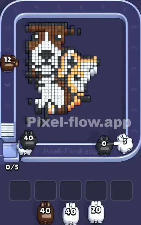 Pixel Flow Level 831 Solution 2