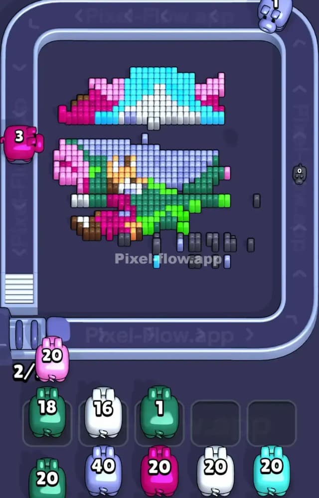 Pixel Flow Level 1564 Solution 2