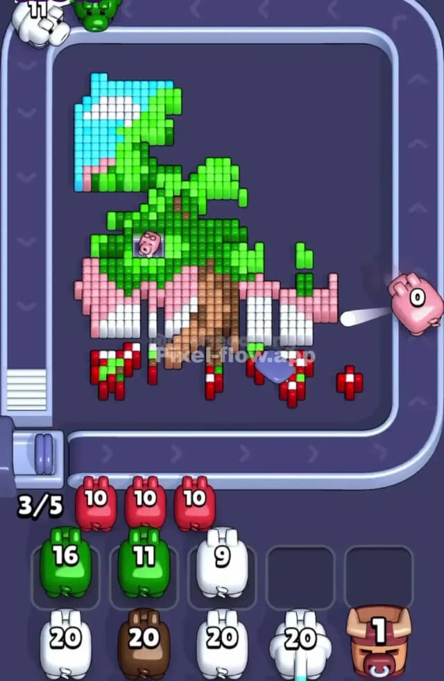 Pixel Flow Level 1662 Solution 2