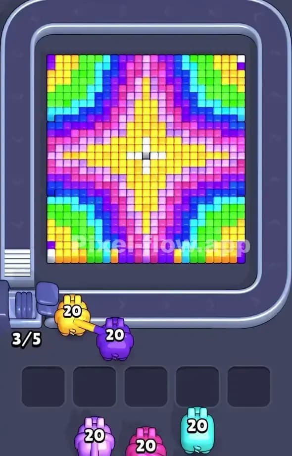 Pixel Flow Level 502 Gameplay