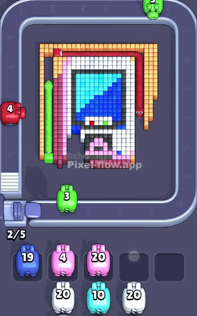 Pixel Flow Level 539 Solution 1