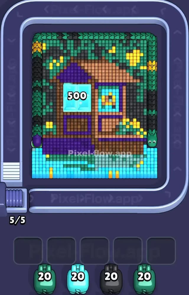 Pixel Flow Level 1488 Gameplay