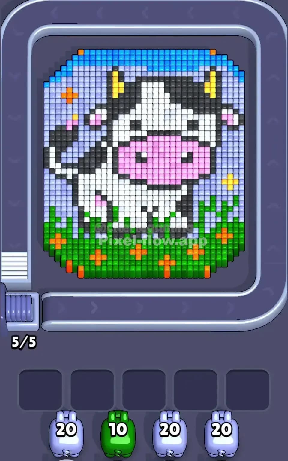 Pixel Flow Level 496 Screenshot