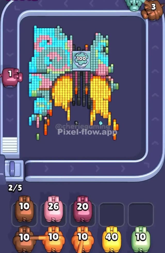 Pixel Flow Level 1663 Solution 2