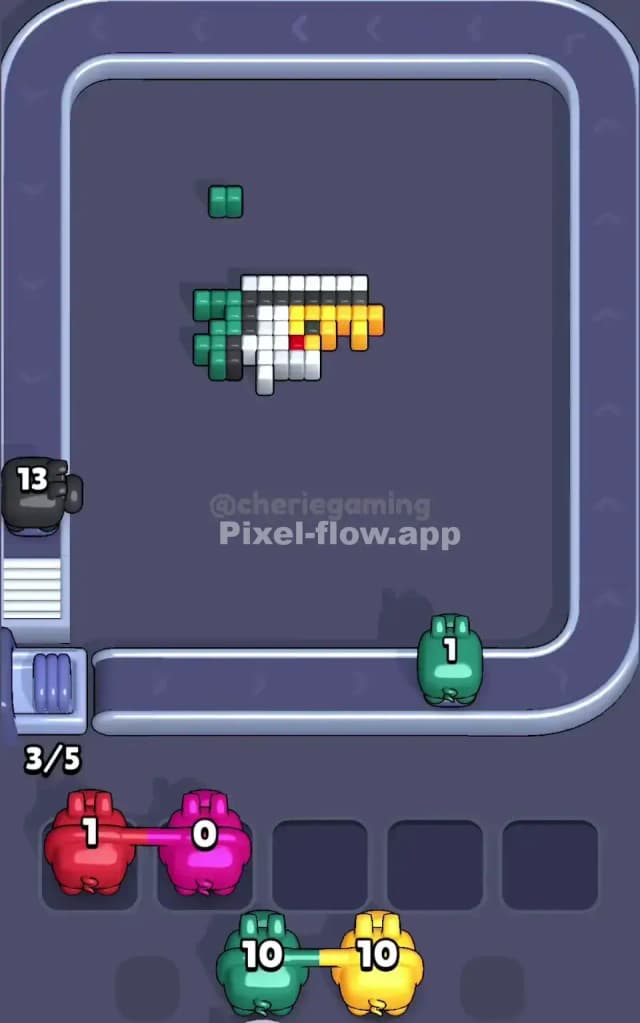 Pixel Flow Level 491 Solution 3