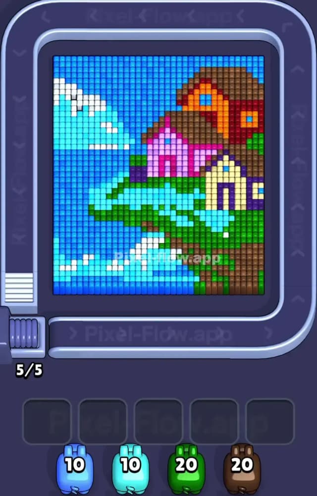Pixel Flow Level 1412 Gameplay