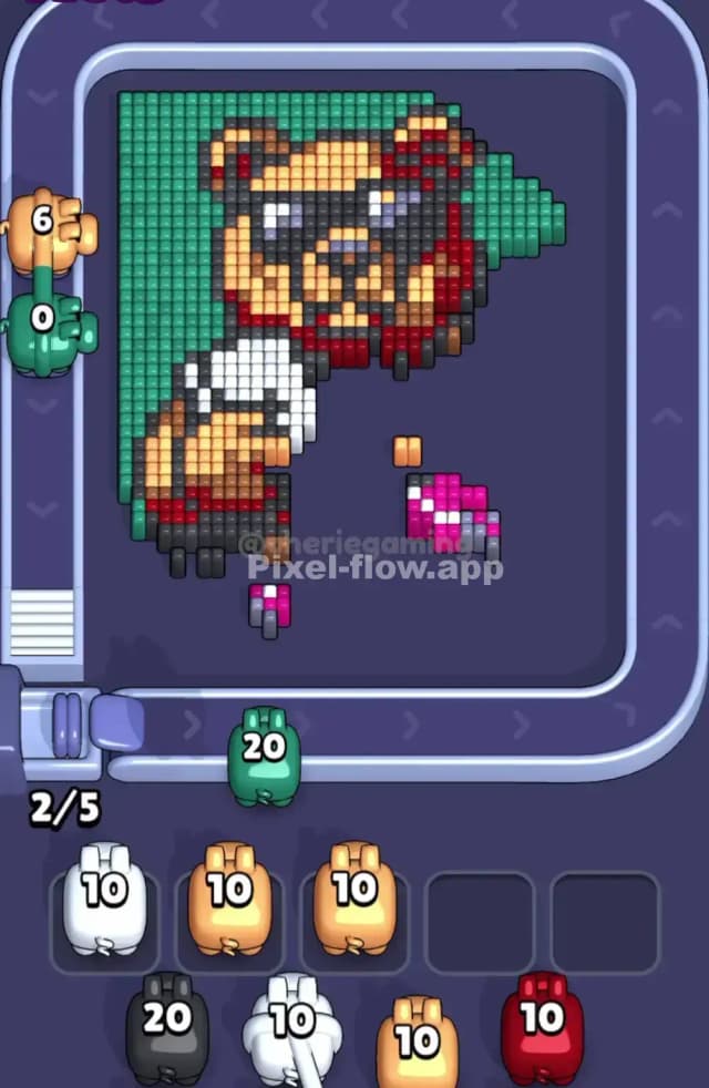 Pixel Flow Level 1666 Solution 2