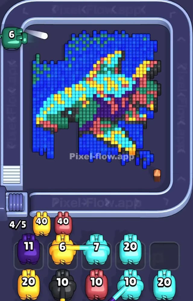 Pixel Flow Level 1168 Solution 1