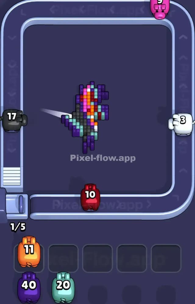 Pixel Flow Level 1104 Solution 3