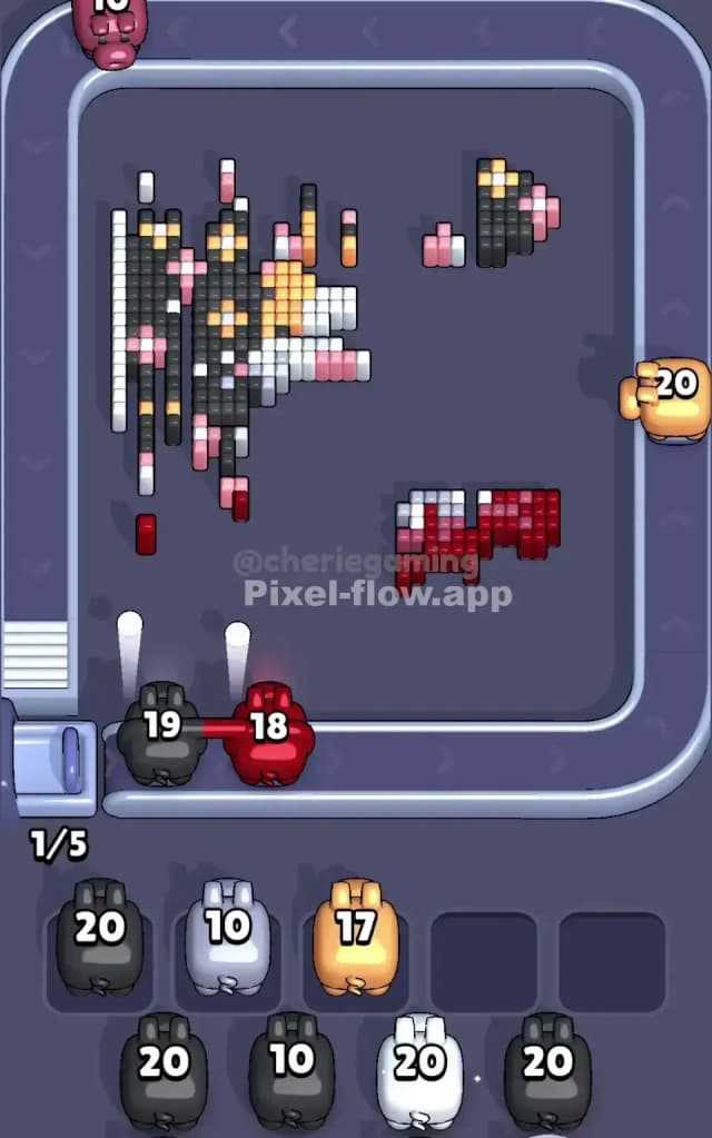 Pixel Flow Level 718 Solution 3