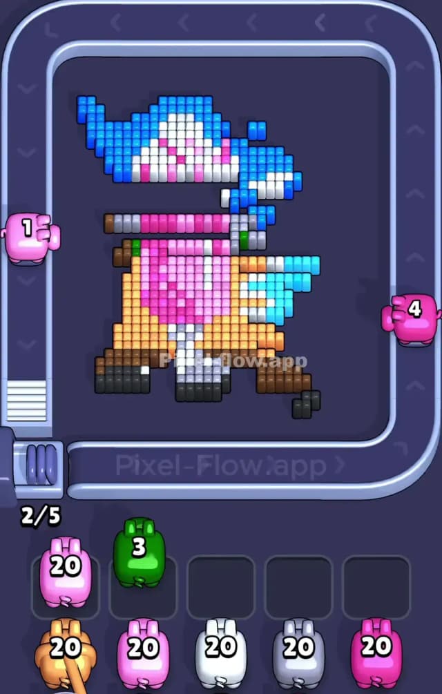 Pixel Flow Level 840 Solution 2