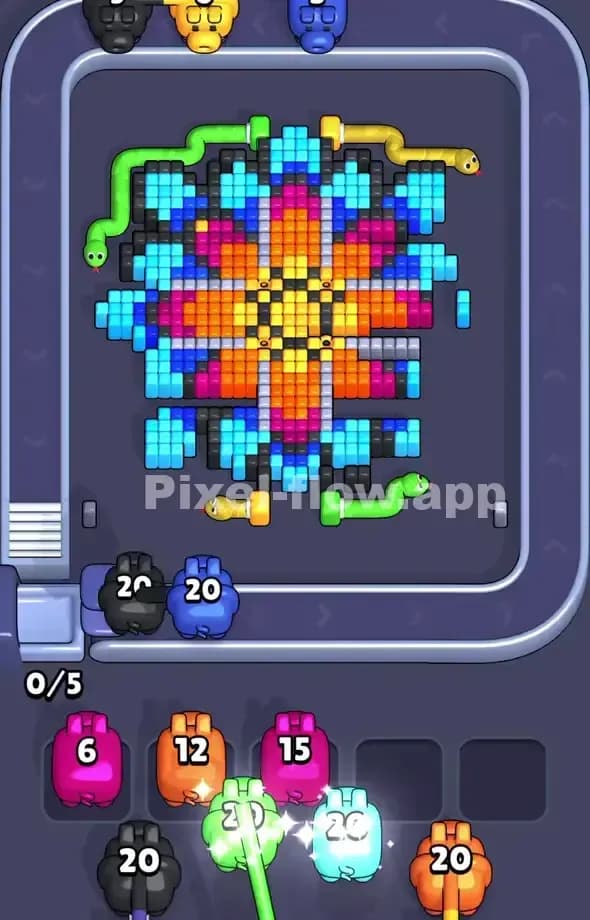 Pixel Flow Level 504 Solution 1