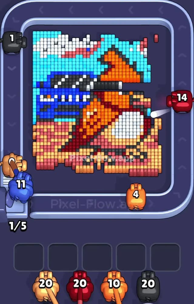 Pixel Flow Level 825 Solution 1