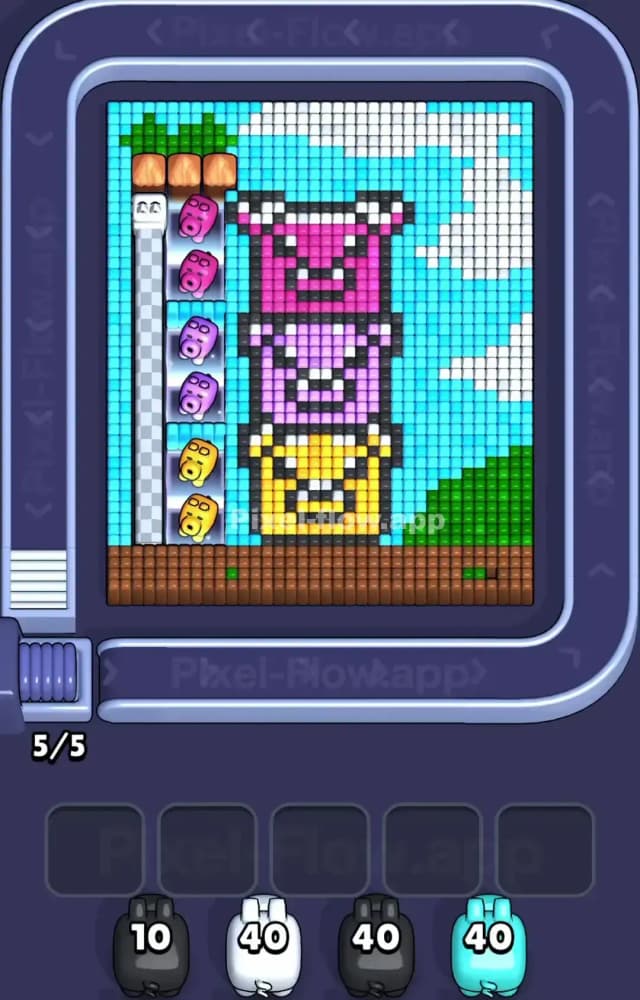 Pixel Flow Level 1475 Gameplay
