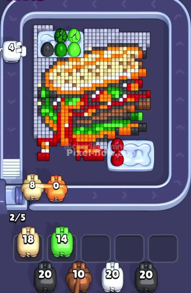 Pixel Flow Level 1879 Solution 1