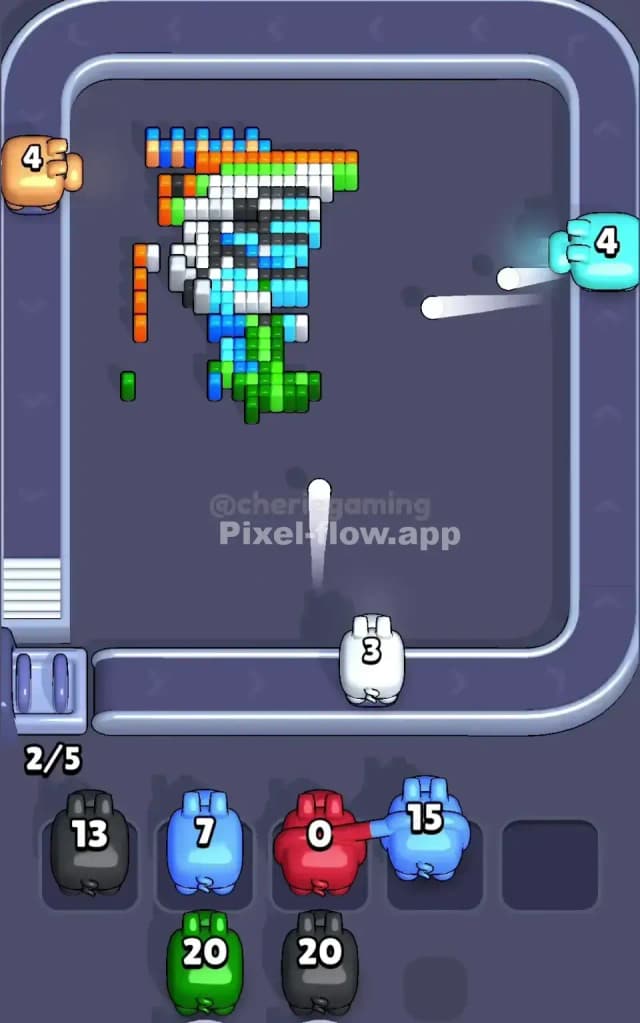 Pixel Flow Level 712 Solution 3