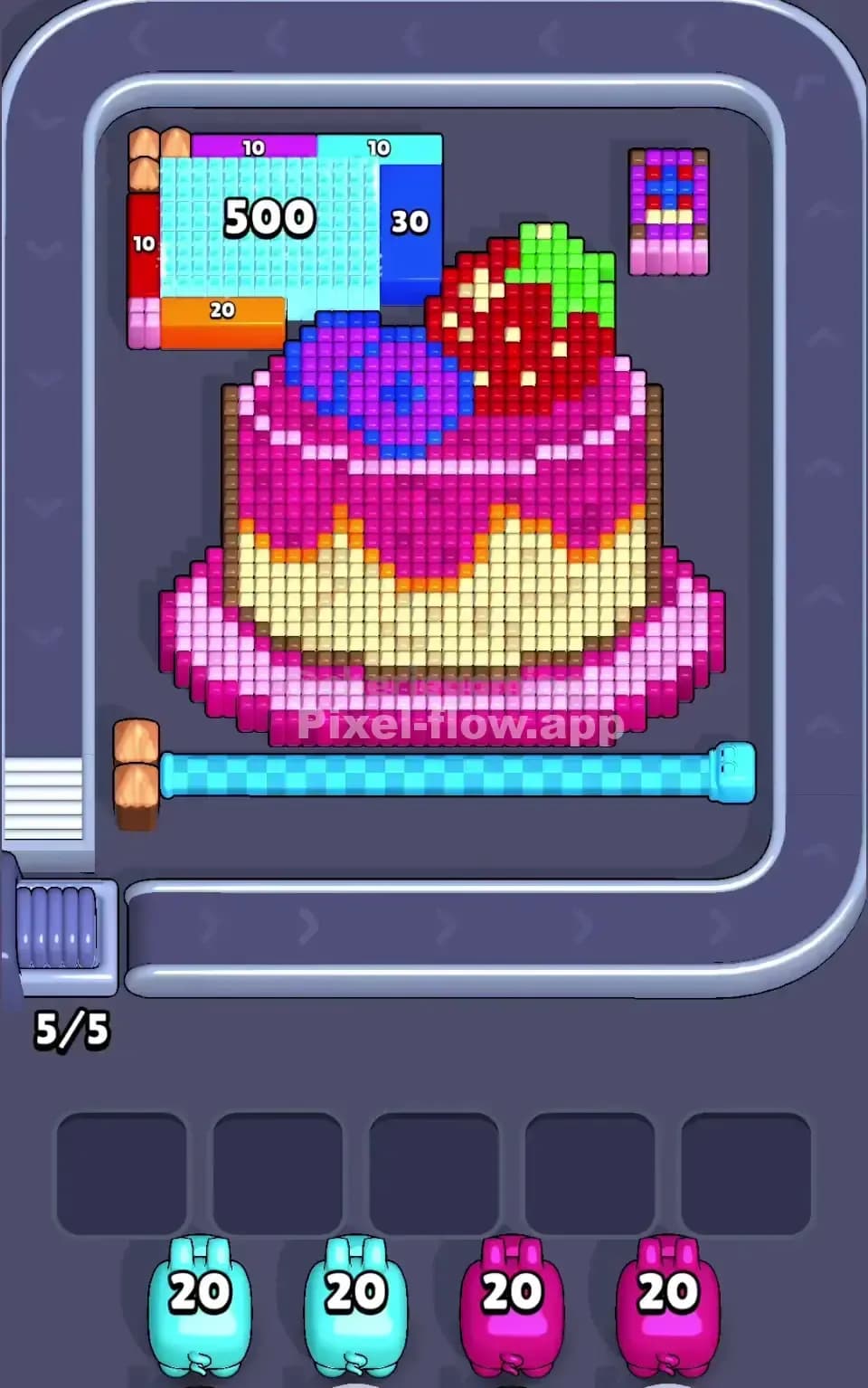 Pixel Flow Level 766 Screenshot