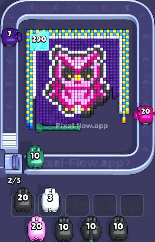 Pixel Flow Level 1040 Solution 1