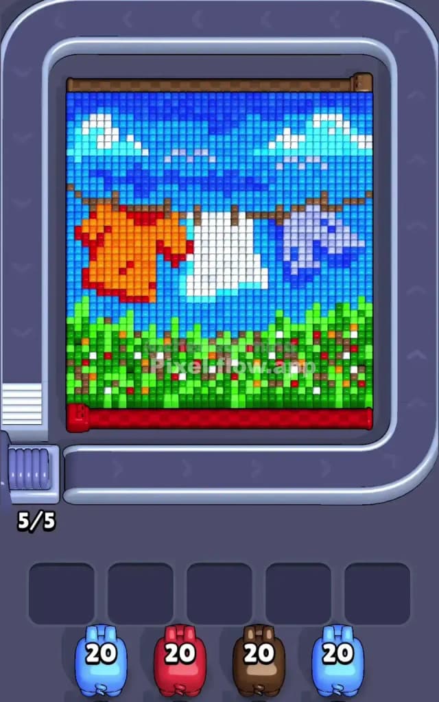 Pixel Flow Level 377 Gameplay