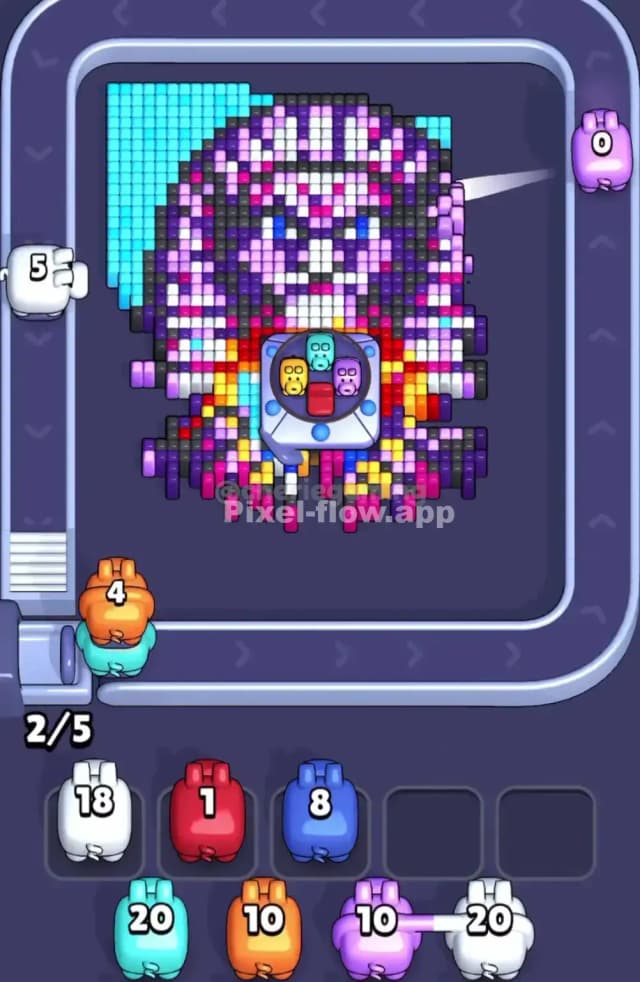 Pixel Flow Level 1869 Solution 1