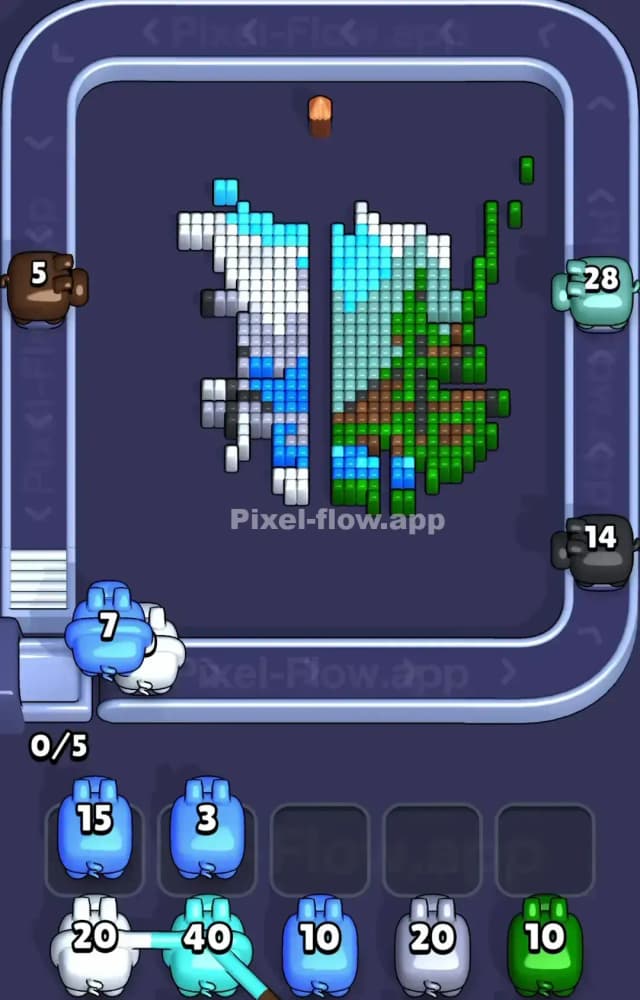 Pixel Flow Level 1572 Solution 2