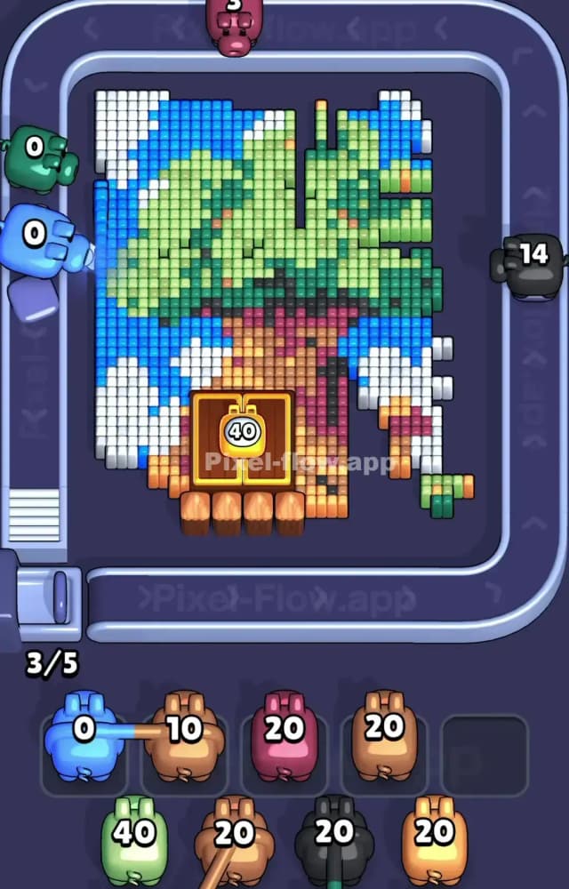 Pixel Flow Level 1510 Solution 1