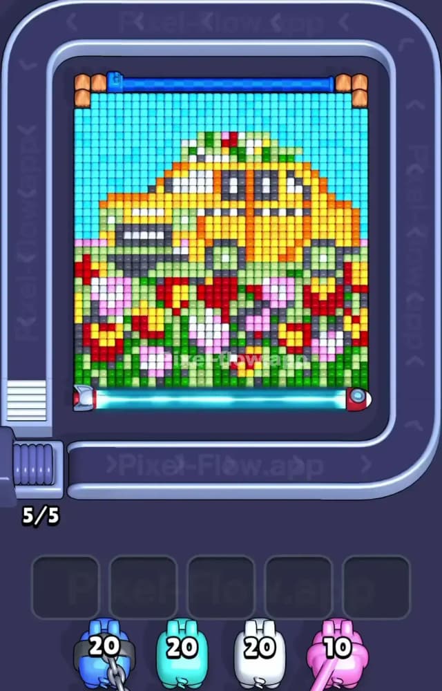 Pixel Flow Level 1486 Gameplay
