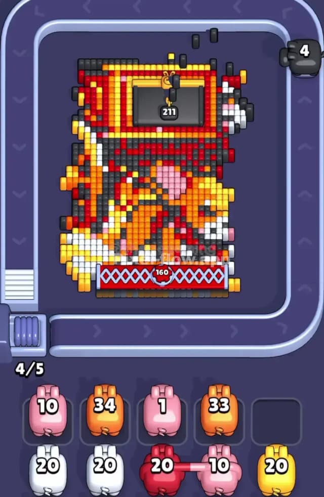Pixel Flow Level 1836 Solution 1