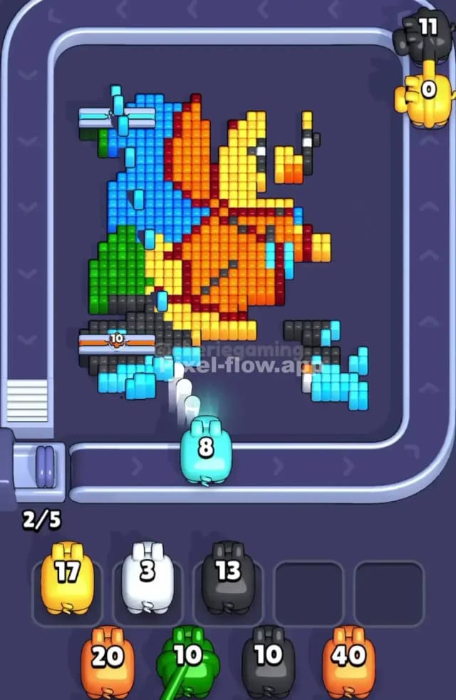 Pixel Flow Level 1842 Solution 2