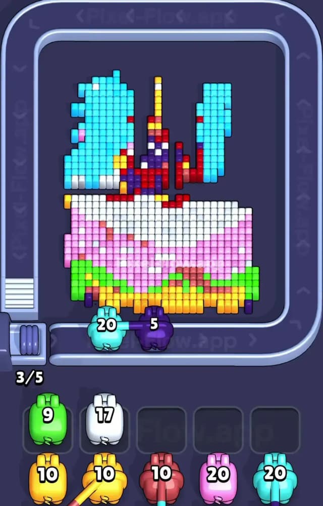 Pixel Flow Level 1480 Solution 2