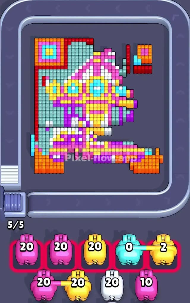 Pixel Flow Level 765 Solution 2