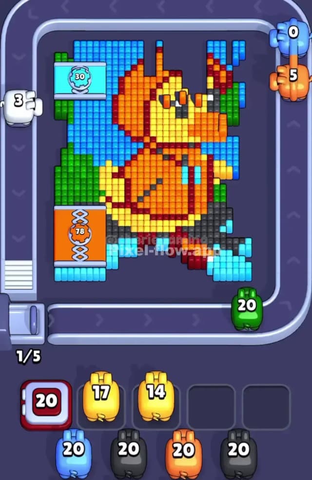 Pixel Flow Level 1842 Solution 1