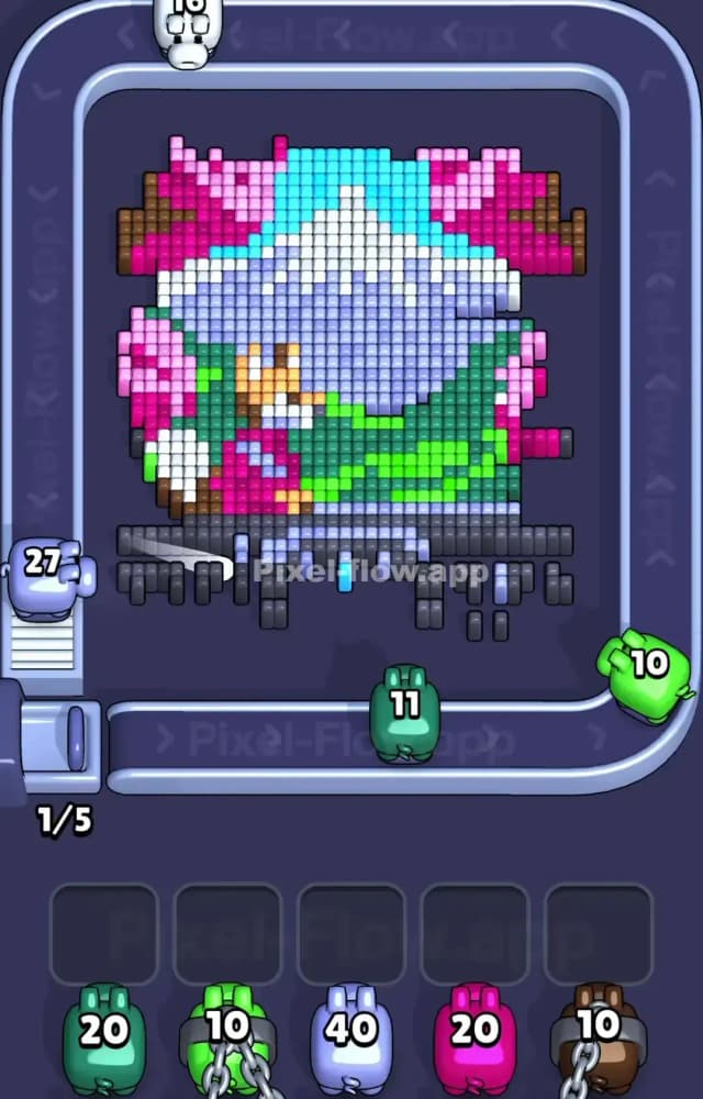 Pixel Flow Level 1564 Solution 1