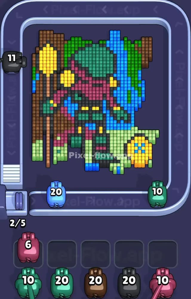 Pixel Flow Level 1152 Solution 1