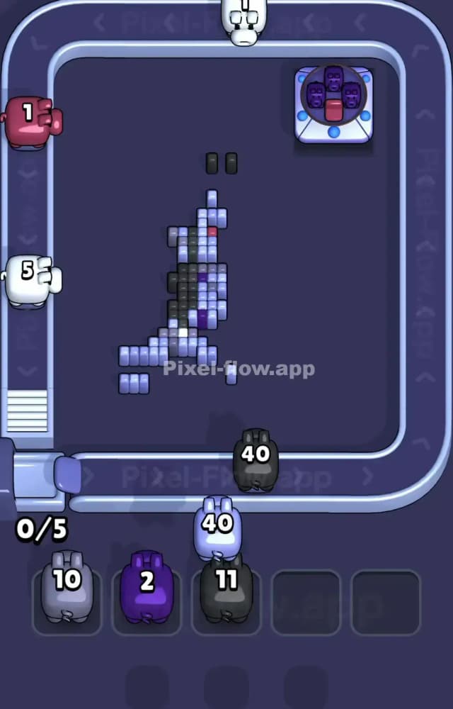 Pixel Flow Level 1471 Solution 3