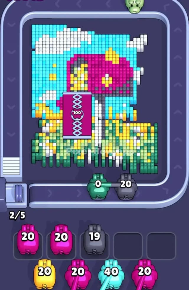 Pixel Flow Level 1675 Solution 1