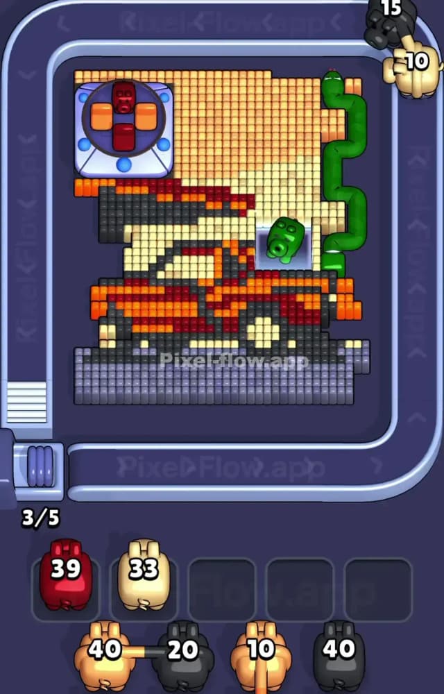 Pixel Flow Level 1406 Solution 1