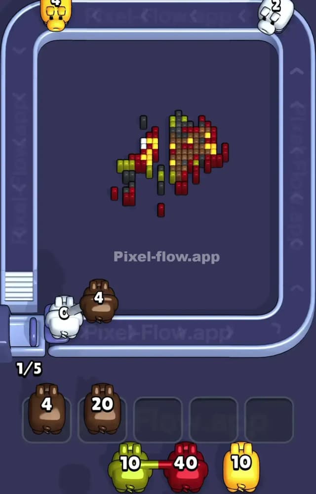 Pixel Flow Level 1105 Solution 3