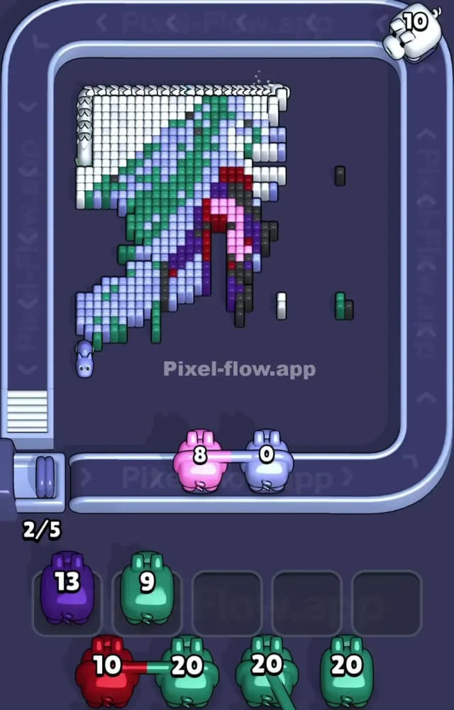 Pixel Flow Level 1527 Solution 2