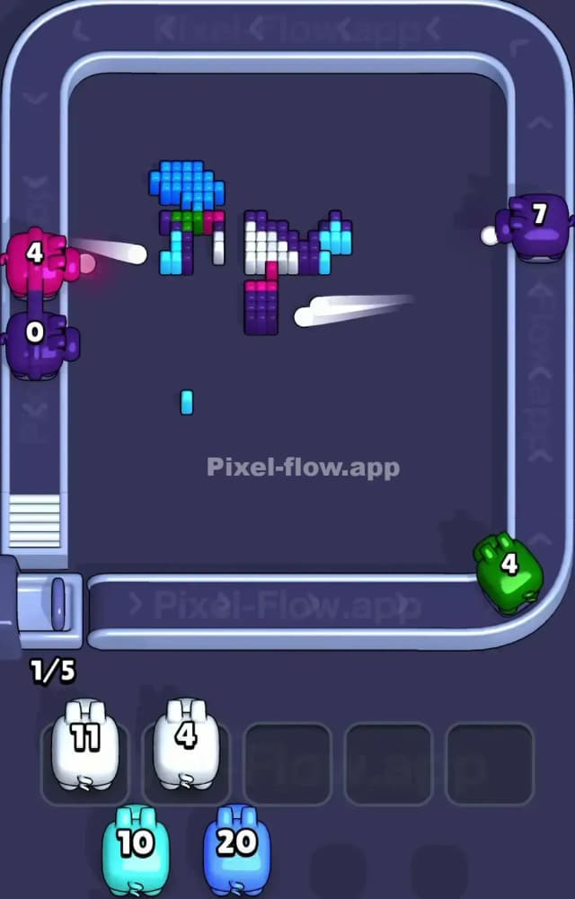 Pixel Flow Level 1443 Solution 3