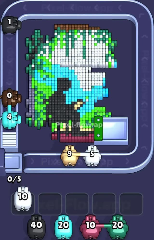 Pixel Flow Level 1520 Solution 2