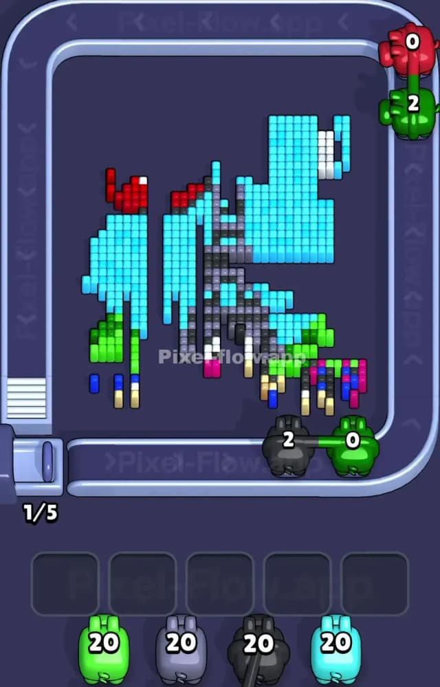 Pixel Flow Level 1414 Solution 2