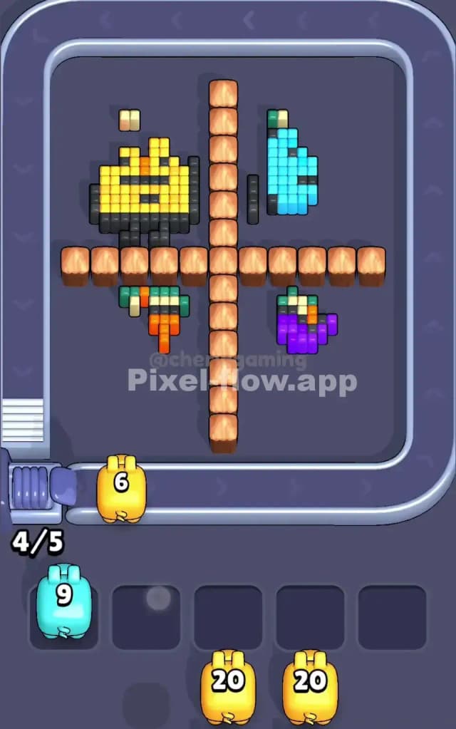 Pixel Flow Level 135 Solution 2