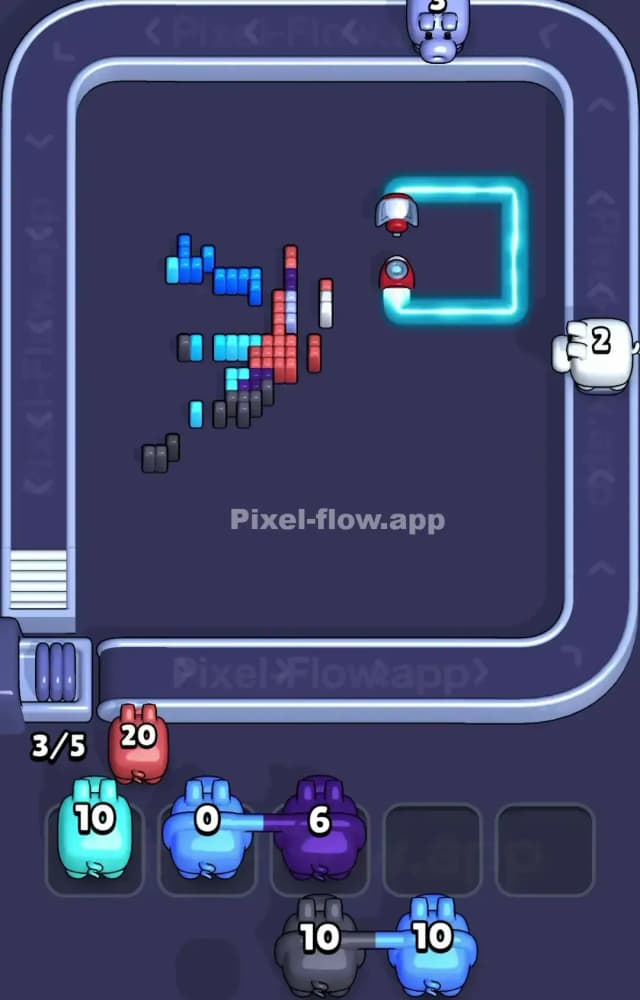 Pixel Flow Level 1544 Solution 3