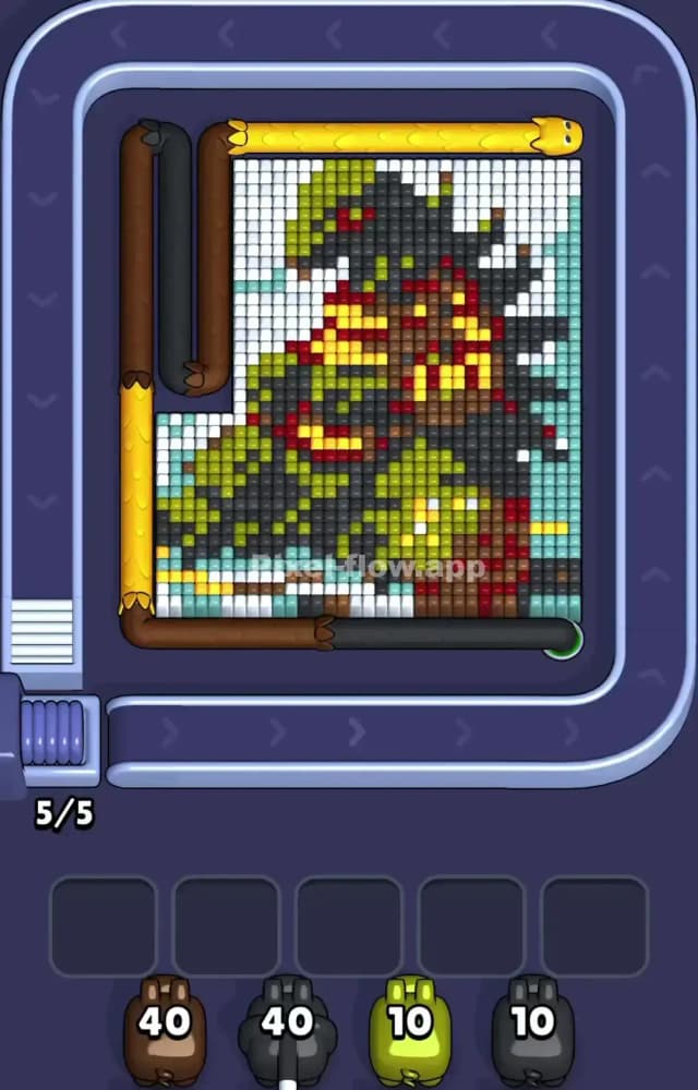 Pixel Flow Level 1105 Gameplay