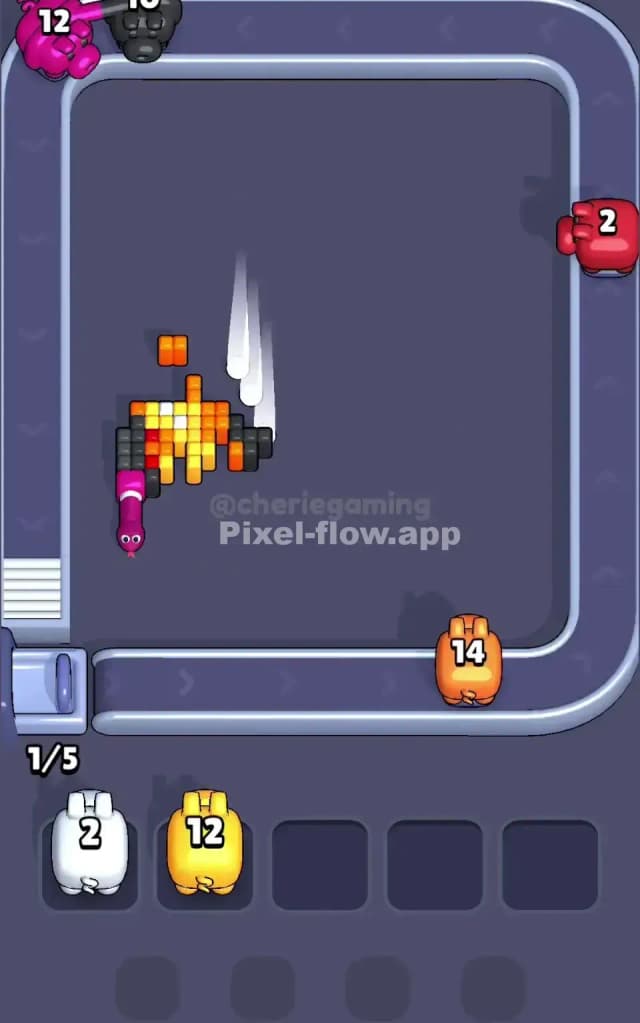 Pixel Flow Level 527 Solution 3