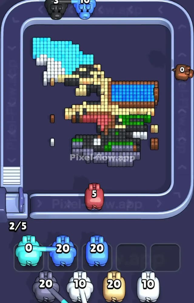 Pixel Flow Level 1494 Solution 2