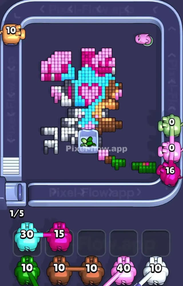 Pixel Flow Level 1484 Solution 2