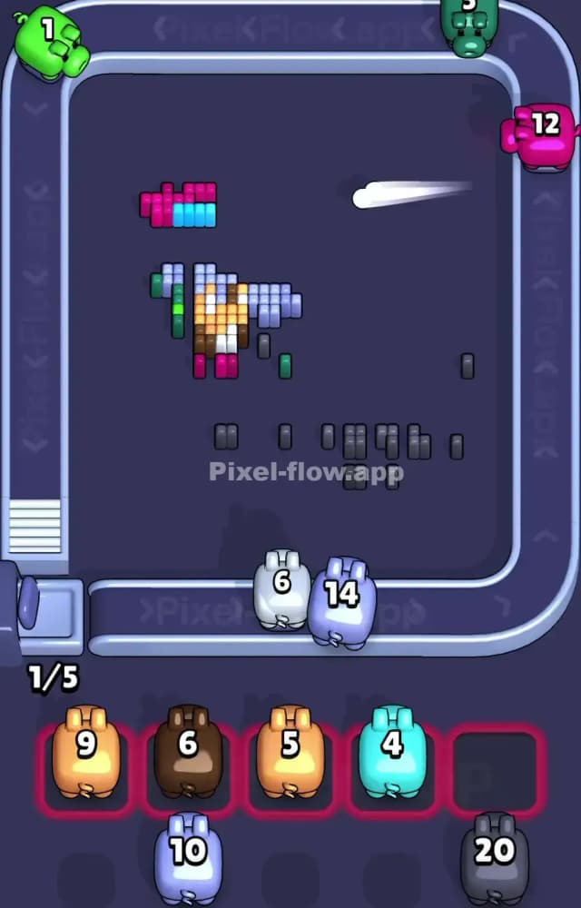 Pixel Flow Level 1564 Solution 3
