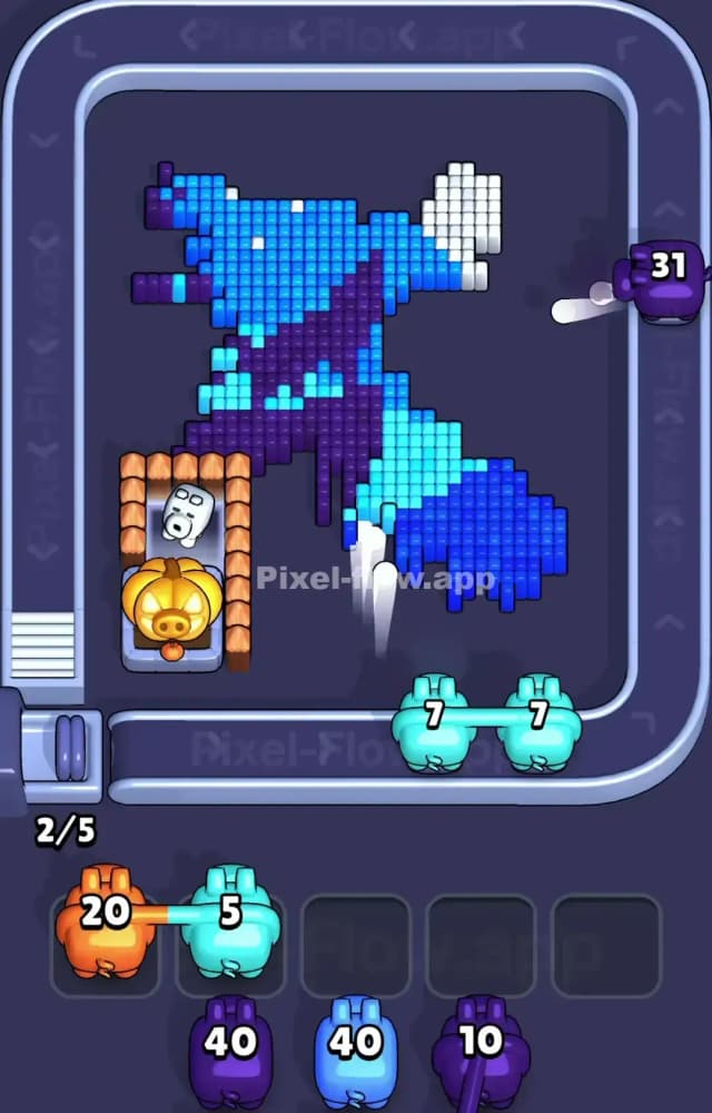 Pixel Flow Level 1521 Solution 1